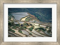 Framed Flooded Rice Terraces of Honghe, China