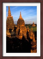 Framed Ancient Temples and Pagodas at Sunrise, Myanmar
