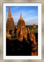 Framed Ancient Temples and Pagodas at Sunrise, Myanmar