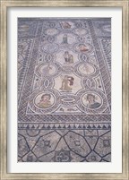 Framed Abduction of Hylas Mosaic on Floor of an Ancient Roman Building, Morocco