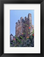 Framed Andalusian Gardens with 17th Century Kasbah Des Oudaias, Morocco