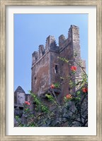 Framed Andalusian Gardens with 17th Century Kasbah Des Oudaias, Morocco