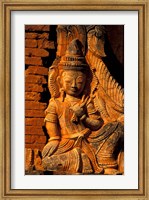 Framed Buddha Carving at Ancient Ruins of Indein Stupa Complex, Myanmar