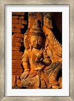 Framed Buddha Carving at Ancient Ruins of Indein Stupa Complex, Myanmar