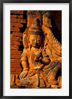 Framed Buddha Carving at Ancient Ruins of Indein Stupa Complex, Myanmar
