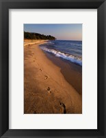 Framed Africa, Tanzaniz, Lake Tanganika. Beach footprints