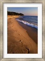 Framed Africa, Tanzaniz, Lake Tanganika. Beach footprints