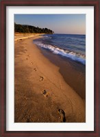 Framed Africa, Tanzaniz, Lake Tanganika. Beach footprints