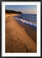 Framed Africa, Tanzaniz, Lake Tanganika. Beach footprints