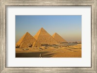 Framed Giza Pyramid, Giza Plateau, Old Kingdom, Egypt