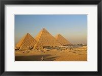 Framed Giza Pyramid, Giza Plateau, Old Kingdom, Egypt