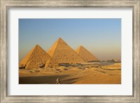 Framed Giza Pyramid, Giza Plateau, Old Kingdom, Egypt