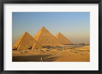 Framed Giza Pyramid, Giza Plateau, Old Kingdom, Egypt