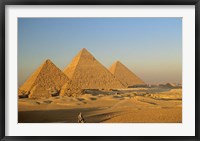 Framed Giza Pyramid, Giza Plateau, Old Kingdom, Egypt