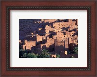Framed Ait Benhaddou Ksour (Fortified Village) with Pise (Mud Brick) Houses, Morocco