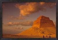 Framed First Pyramid of Pharaoh Snerfu, 4th Dynasty, Meidum, Old Kingdom, Egypt