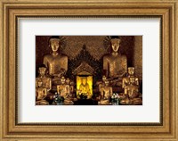 Framed Gilded Buddha Statues, Myanmar