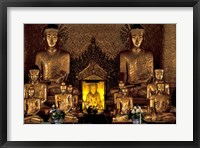 Framed Gilded Buddha Statues, Myanmar