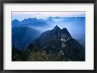 Framed Great Wall in Early Morning Mist, China