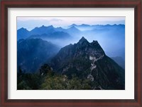 Framed Great Wall in Early Morning Mist, China