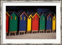 Framed Colorful Bathing Boxes, South Africa