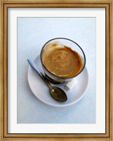 Framed Espresso Drink at Cafe in Essaouira, Morocco
