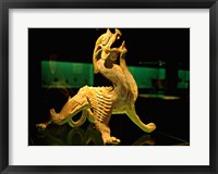 Framed China, Shanghai, Bixie Mythical Beast Statue