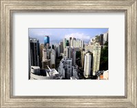 Framed Apartment Buildings of Causeway Bay District, Hong Kong, China