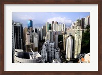 Framed Apartment Buildings of Causeway Bay District, Hong Kong, China