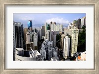 Framed Apartment Buildings of Causeway Bay District, Hong Kong, China