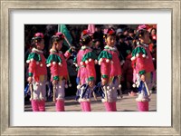 Framed Children's Performance Celebrating Chinese New Year, Beijing, China
