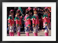 Framed Children's Performance Celebrating Chinese New Year, Beijing, China