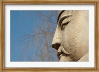 Framed Detail of warrior statue, Changling Sacred Way, Beijing, China