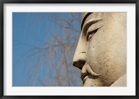 Framed Detail of warrior statue, Changling Sacred Way, Beijing, China