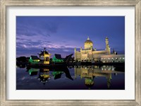 Framed Sultan Omar Ali Saifuddin Mosque, Brunei