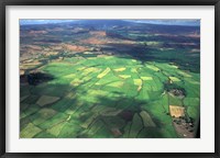 Framed Aerial View of Fields in Northern Madagascar