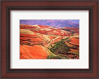 Framed China, Yunnan, Tilled Red Laterite, Agriculture