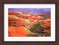 Framed China, Yunnan, Tilled Red Laterite, Agriculture