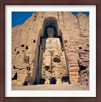 Framed Afghanistan, Bamian Valley, Great Buddha base