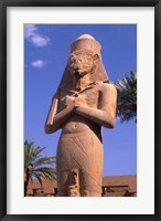 Framed Ancient Ruins of Kings at the Temple of Karnak, Luxor, Egypt