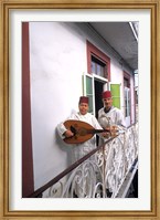 Framed Band with Ladud Guitar on Balcony, Tangier, Morocco