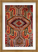 Framed Colorful Rug Artwork, Casablanca, Morocco