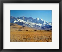 Framed Afghanistan, Bamian Valley, Mountains, Kuchi camp