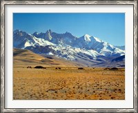Framed Afghanistan, Bamian Valley, Mountains, Kuchi camp