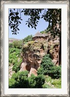 Framed Abbi Johanni rock-hewn church in Tigray, Ethiopia