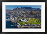 Framed Aerial of Stadium, Golf Club, Table Mountain, Cape Town, South Africa