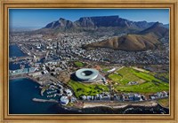 Framed Aerial of Stadium, Golf Club, Table Mountain, Cape Town, South Africa