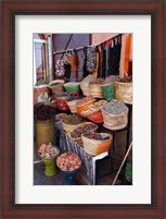 Framed Africa, Morocco, Marrakech. Spices of the mellah of Marrakech.