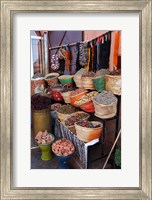 Framed Africa, Morocco, Marrakech. Spices of the mellah of Marrakech.