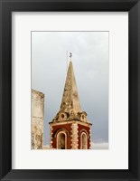 Framed Africa, Mozambique, Island. Steeple at the Governors Palace chapel.